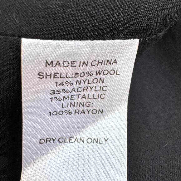 Hill House Women The Lou Lou Duster Jacket Size S  Sparkle Winter Midnight Tweed - Picture 6 of 7